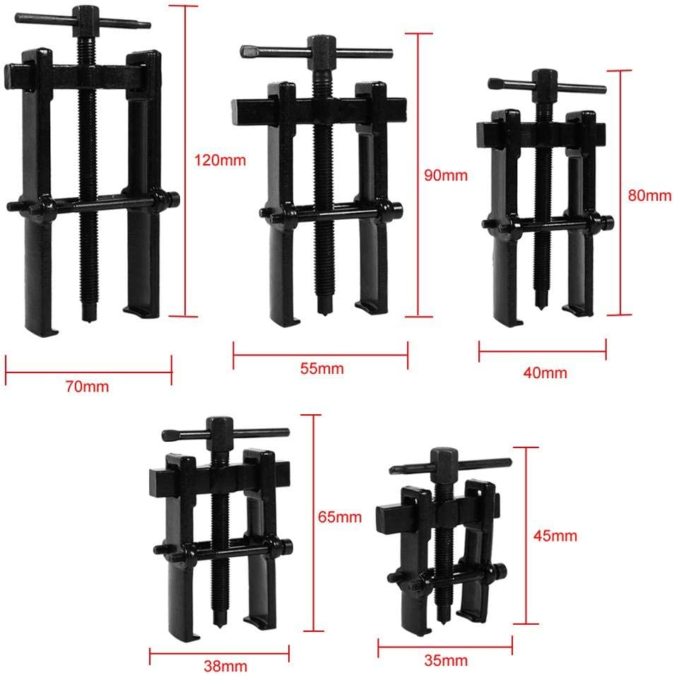 Two Jaw Bearing Puller, Adjustable Two Jaw Puller Remover for Removal