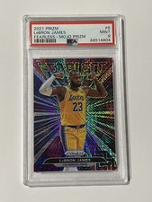 2021 Panini Prizm Lebron James Fearless Mojo/25 PSA 9