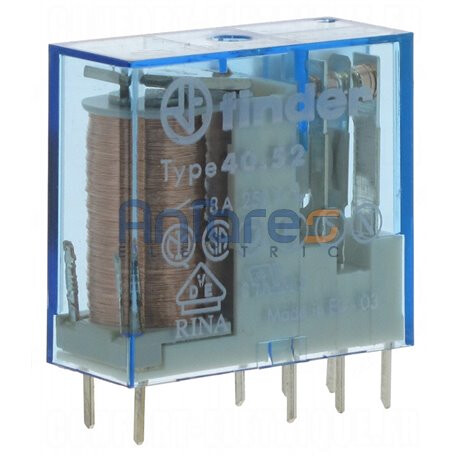 Relè Finder 40.52.9.012.0000 - Mini Relè 12V DC, 8A, 2 Contatti, Per Circuiti Stampati - Foto 9