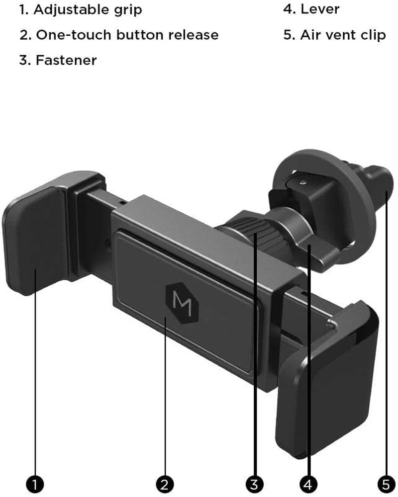 Mighty Mount Phone Simpl Grip Air Vent Mount for Car One Touch Dashboard Car P 726084415058 eBay