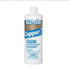 Copper Algaecide 7 Quart for Swimming Pools Hot Tubs Spas - QT Metallic Copper