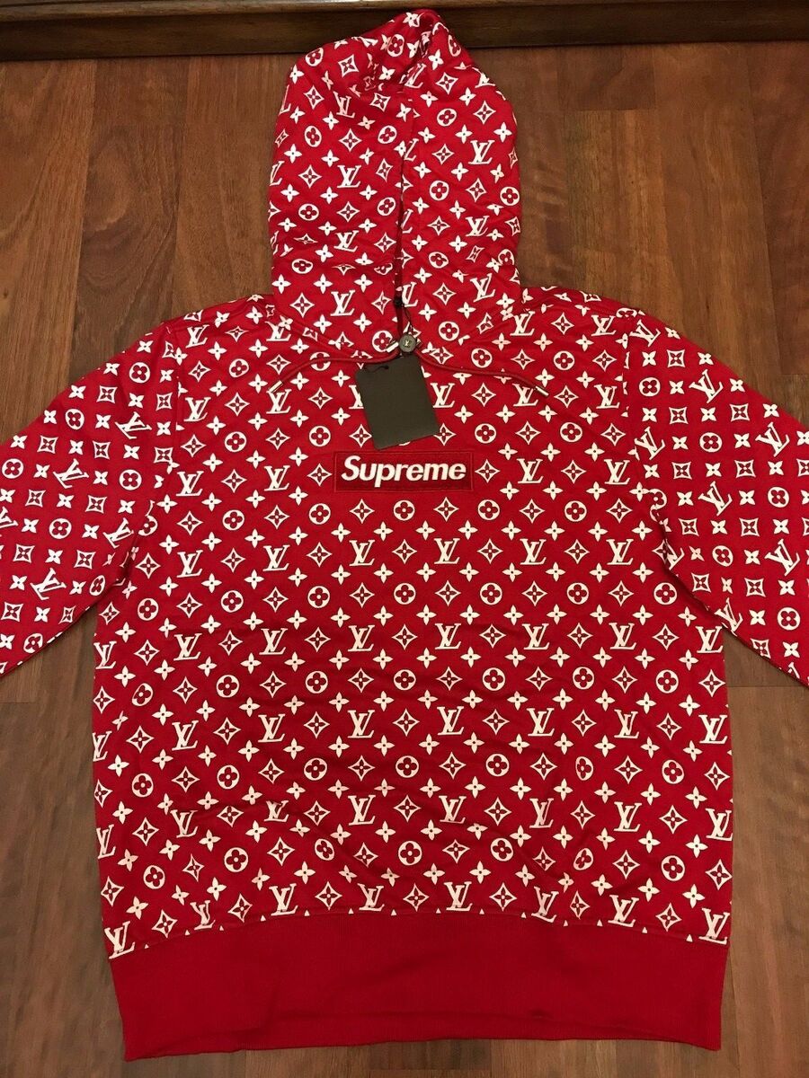 Supreme x Louis Vuitton Box Logo Hoodie Size XXL