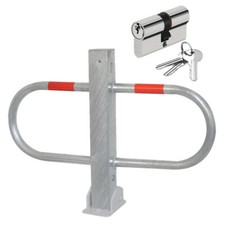 Parkplatzsperre mit Profilzylinder Umlegbar, 112923