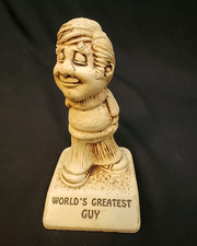 Vintage 70’s Paula Figurine “Worlds Greatest Guy” Made in USA 1974 W-396 B21