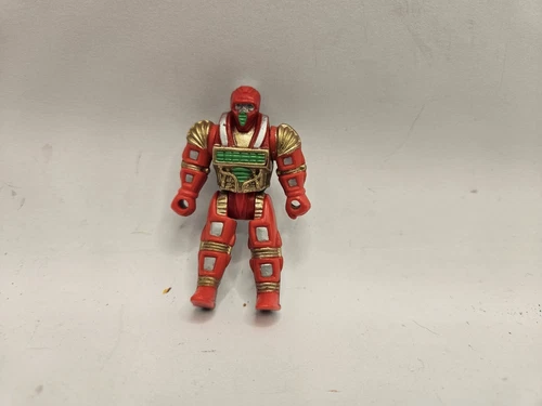 1989 Vintage Mattel Computer Warriors Action Figure Original Debug Used Red