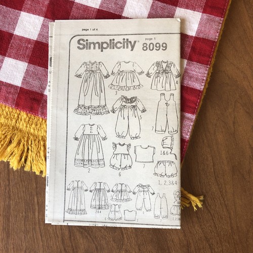 Vintage Original Simplicity Patterns #8099 & 8528 UNCUT For 12-22” Doll - Picture 4 of 11