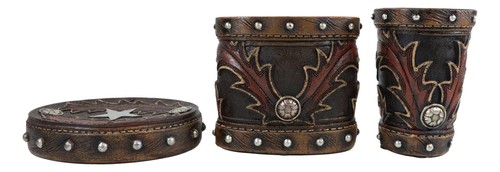 Western Star Cowboy Country Bootcut Cup Soap Dish And Toothbrush Holder Set - 第 6/7 張圖片