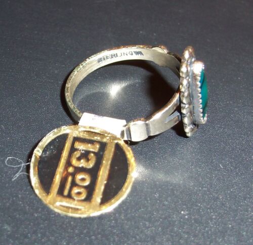 STERLING SILVER LADIES GREEN/BLUE PAUA SHELL RING - MOST SIZES 4 - 7.5 AVAILABLE - Picture 4 of 11