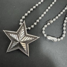 Cody Sanderson Big Star Pendant Ball Chain Star Pendant Necklace in Sterling