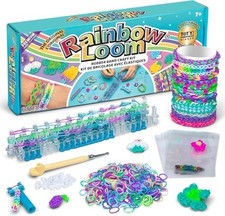 Rubber Band Bracelet Making Kit with Metal Hook, 600 Bands, Craft Set