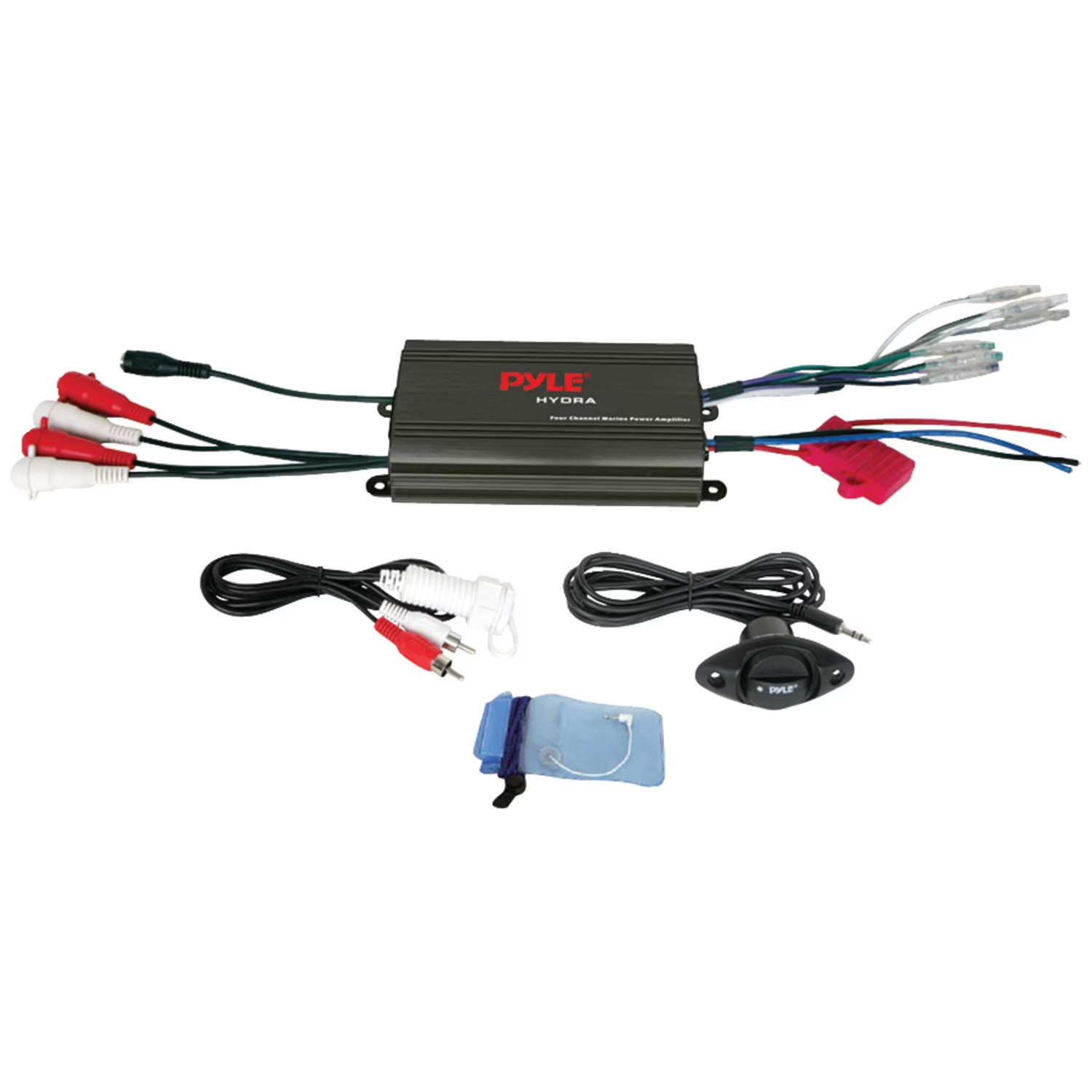 Marine 4CH Mp3/Ipod Marine Power Amp-Black Ffinish