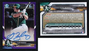 2018 Bowman Chrome Prospect Purple Refractor /250 Sean Murphy #CPA-SMU Auto