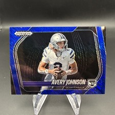 /35 2025 Prizm Black NIL Avery Johnson Blue Shimmer Kansas State