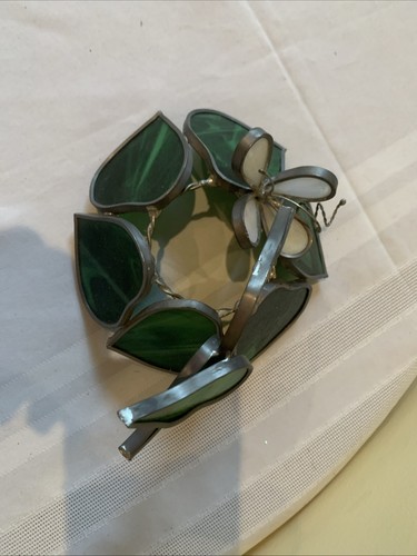 Stained Glass Mini Small Lamp Shade Vintage Tiffany Style Hummingbird - Picture 4 of 7