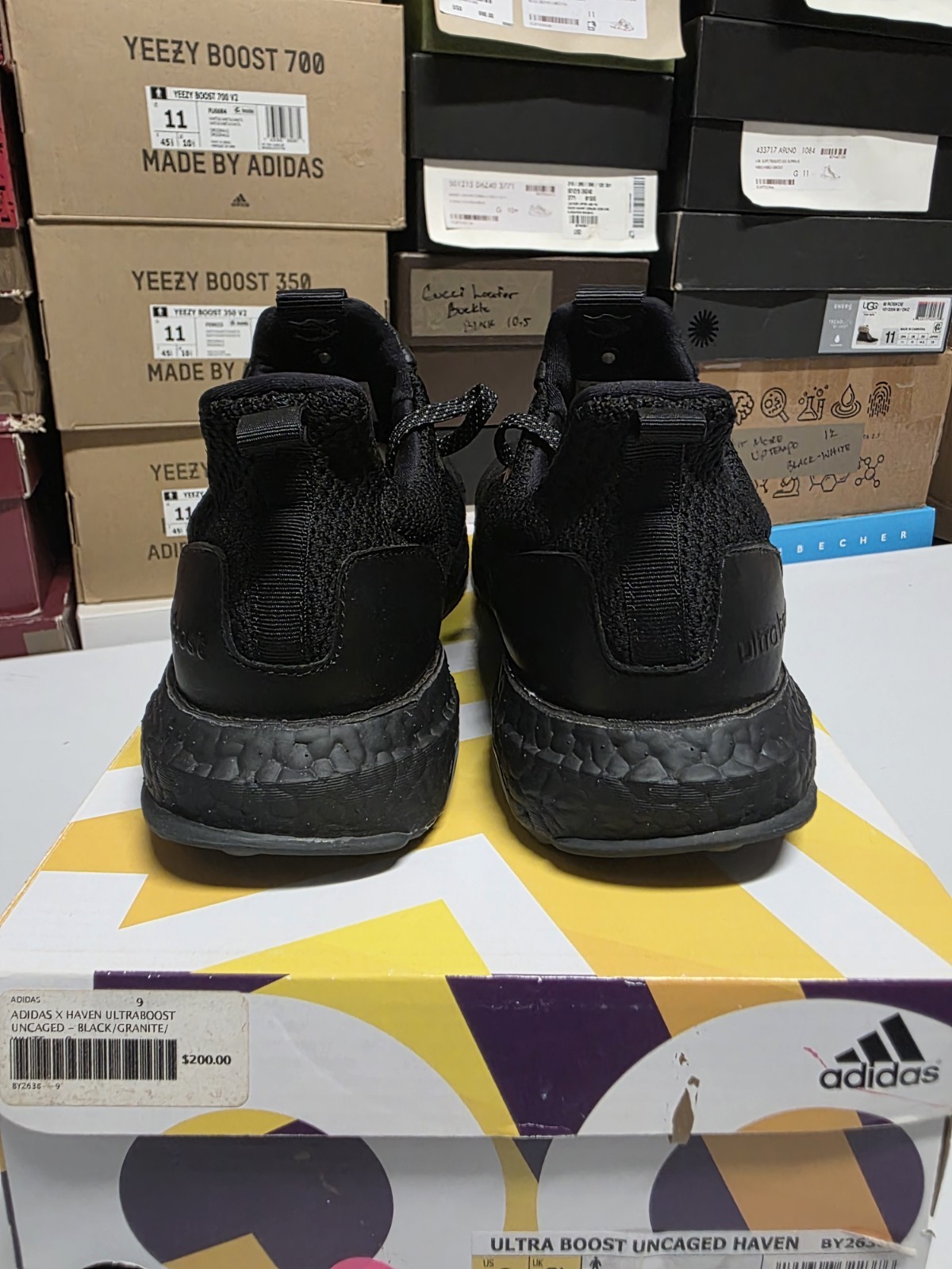 adidas HAVEN x UltraBoost Uncaged Triple Black BY2638 image 4