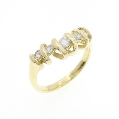 Authentic K18YG Diamond Ring 0.31CT #230-000-374-3491
