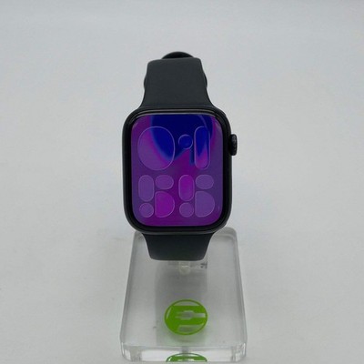 GPS Only Apple Watch Series 9 45MM Midnight Aluminum Black Sport Band MRMD3LW/A