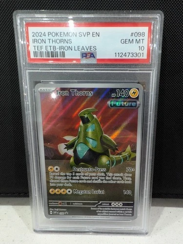 2024 Pokemon SV Black Star Promo Temporal Forces Iron Thorns #98 PSA 10 GEM MINT