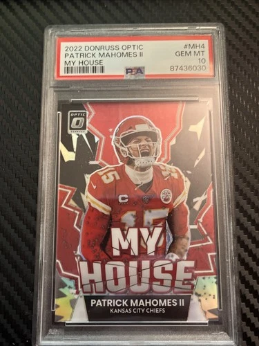 2022 Donruss Optic Patrick Mahomes My House Psa 10