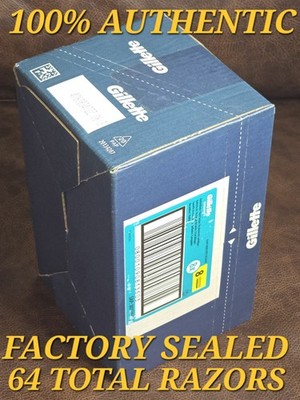 100% AUTHENTIC GILLETTE Mach3 ( 64 BLADES ) Refill Razor Cartridges *FREE SHIP*