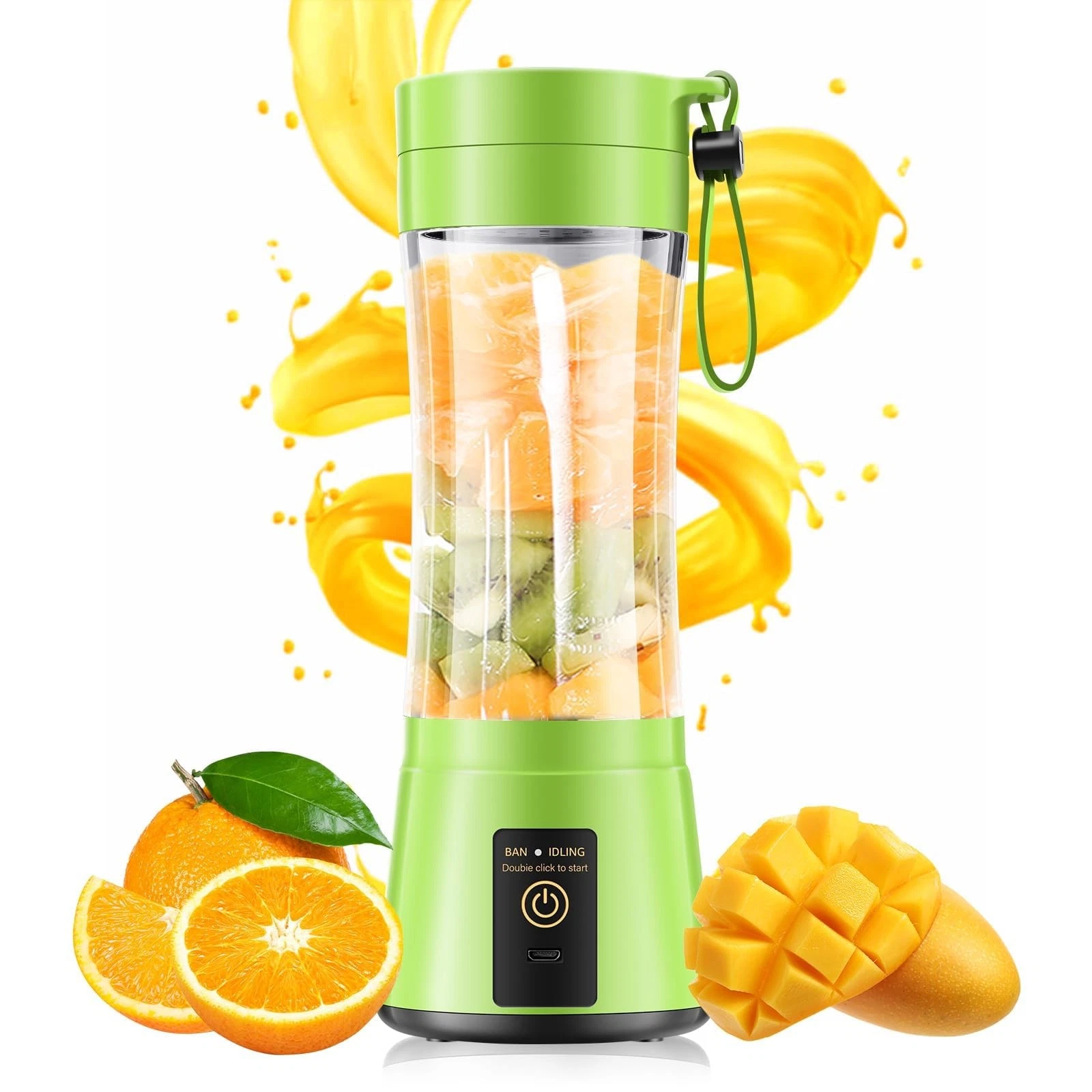 Portable Blender for Smoothies & Shakes - Cordless Personal Size Mini Blender...