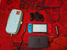 Nintendo Switch Console Bundle w/ Dock, Red/Blue Joy-Con, HDMI Cable & Case