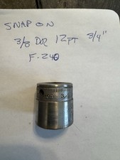Vintage Snap On F240 Socket 3/8 Dr  12 Pt. 3/4”  1940