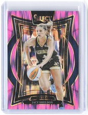2025 Panini WNBA Select Jacy Sheldon #73 Concourse Pink Flash Prizms