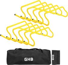 Agility Hurdles 8" Speed Agility Training Hurdles, Detachable Sturdy Hurdles Tra