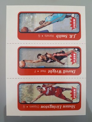 2004-05 Fleer Tradition Rookie Trio #263 Shaun Livingston D. Wright J.R. Smith N