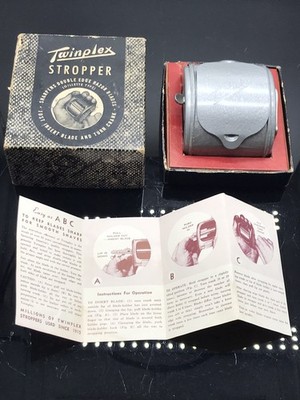 Antique Stropper Twinplex Safety Razor Sharpener Barber Decor Collectible