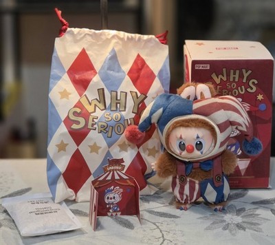 POP MART Labubu The Monsters Why So Serious Jongling Clown Vinyl Plüsch komplett
