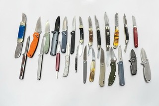 Lot Of 25 Old Vintage & Modern Pocket Knives Used
