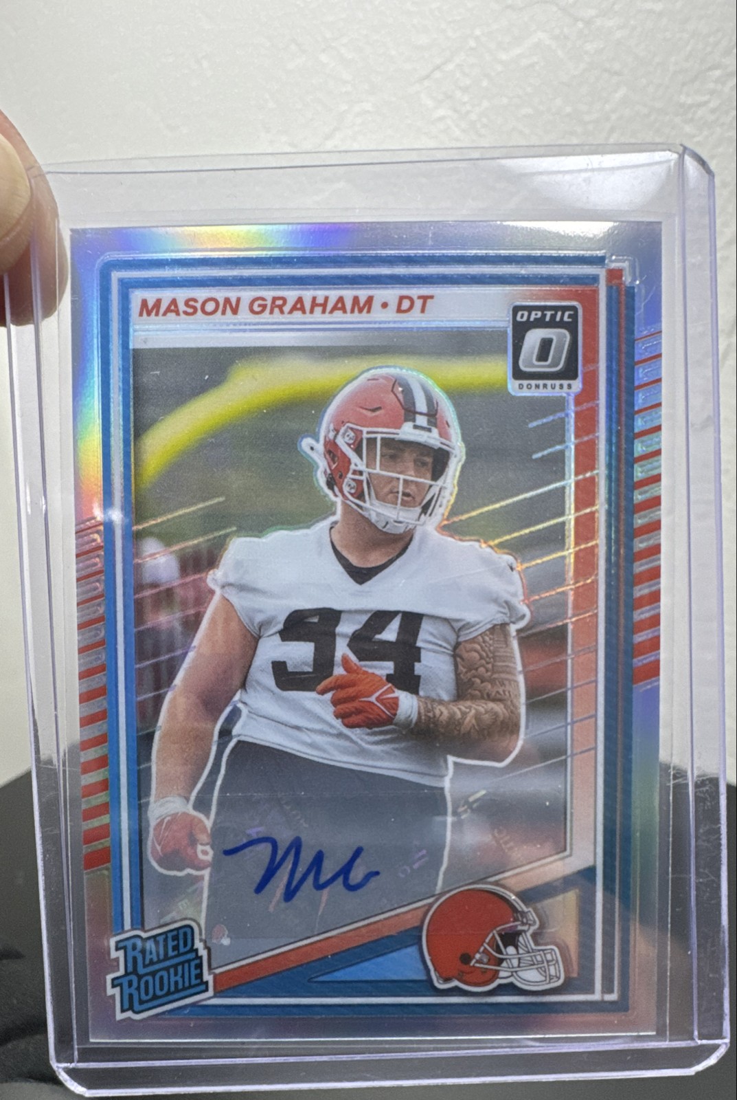 2025 Panini Donruss - Rated Rookie Mason Graham #340 Optic Preview Autographs RC