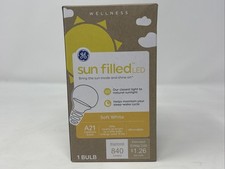 GE Wellness 60-Watt Eq Sun Filled LED Light Bulb - A21 - 840 Lumens