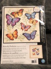 Dimensions 2004 Counted Cross Stitch Kit 35145  BUTTERFLY PROFUSION 11" x 11"