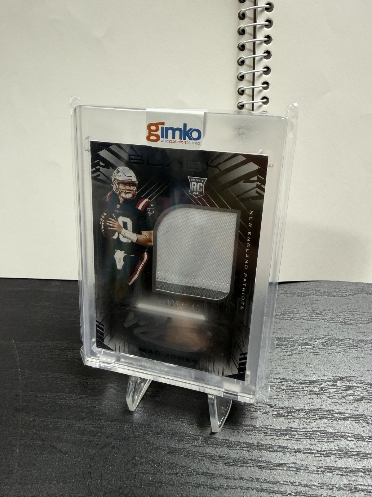 2021 Panini Black Mac Jones RPA #205 /149 (AU, MEM, RC)