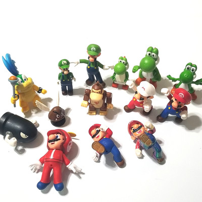 Super Mario Figure Lot 14 Mario Luigi Yoshi Bullet Bob Larry K'nex JAKKS