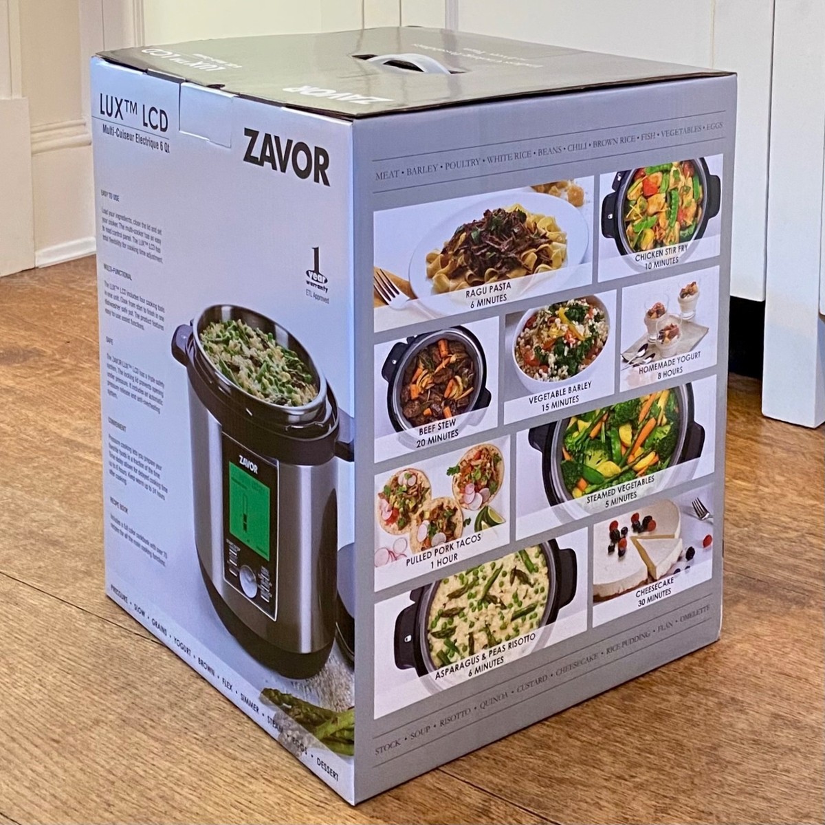 Zavor 6Qt LUX LCD Multi-Cooker ZSELL02 Stainless Steel Black