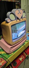 Disney Princess 13in Pink/Purple CRT TV w/ VHS/ DVD, Speakers, Works Great 
