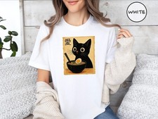 Cute Noodle Cat Sweatshirt Kawaii Anime Ramen Lover Shirt