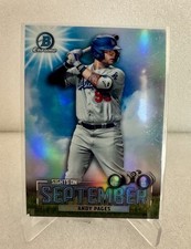 2023 Bowman Chrome Andy Pages Sights On September Los Angeles Dodgers RC