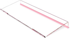 Ergonomic Computer Keyboard Stand - Clear Acrylic Keyboard Riser Tilted