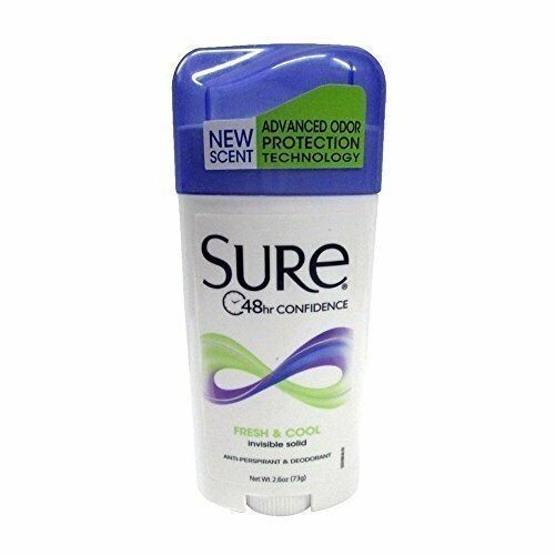 Sure Anti-Perspirant & Deodorant Invisible Solid Fresh & Cool 2.6 Oz Pack of 2 - Picture 1 of 5
