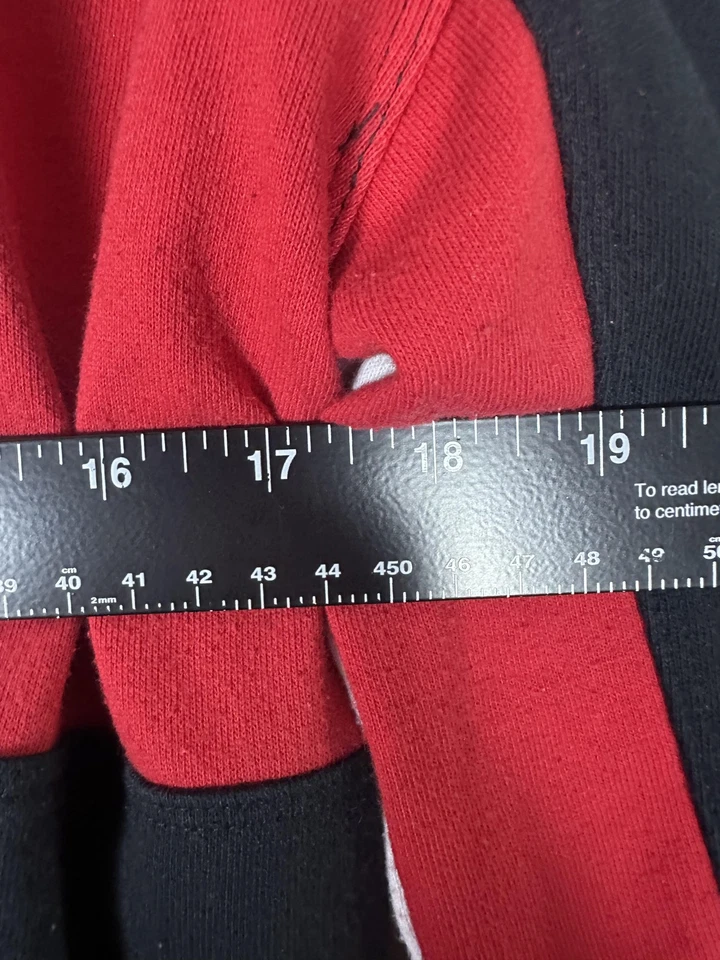 Tommy Hilfiger Sudadera Deportiva Mujer Mediana Negra Roja Blanca Cuello Redondo Pullover Foto 4 de 4