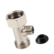 Bidet T Adapter, 7/8"x7/8"x3/8" 3-Way T Valve Connector with Washer Universal...