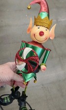 Pier 1 Imports Metal Art Elf Holding Tea ligh...
