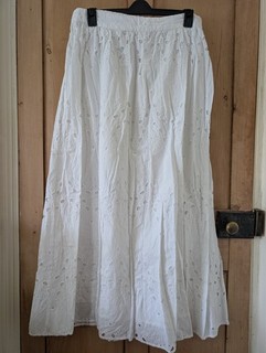 broderie anglaise skirt
