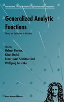 Helmut Florian (U. A.) | Generalized Analytic Functions | Taschenbuch | Englisch
