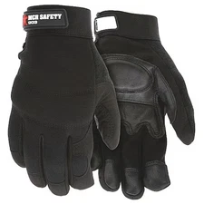 Mcr Safety 903S Mechanics Gloves, Goatskin, Nylon, Spandex(R), Hook-And-Loop
